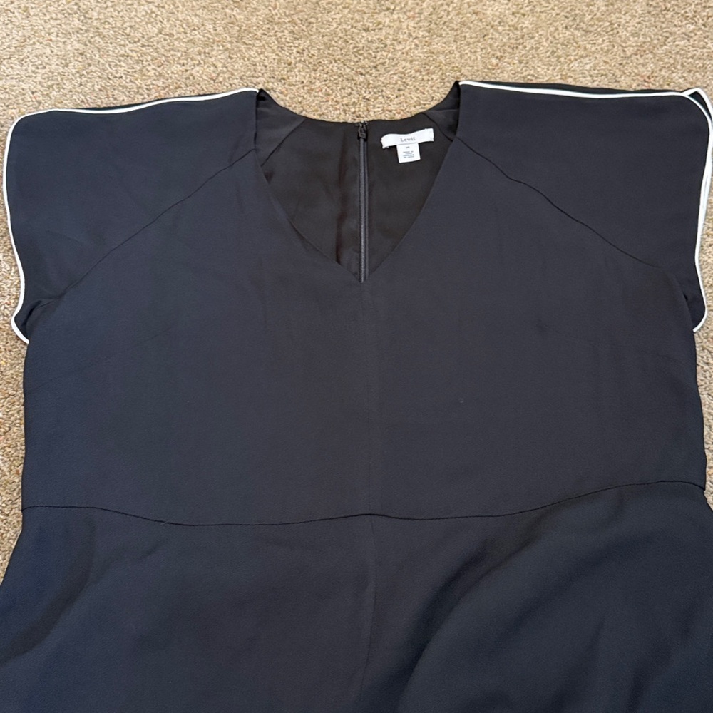 LEWIT woman’s Navy V-Neck casual dress size 16 - Picture 7 of 8